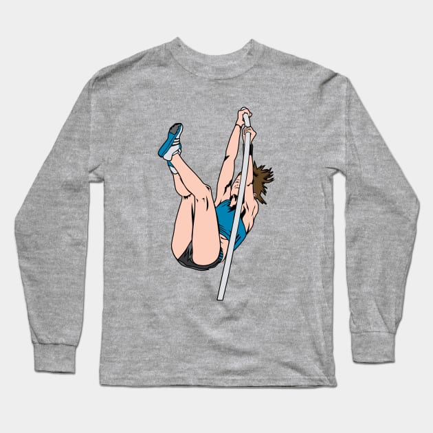 Pole Vaulting Woman - Pole Vault Shirt Long Sleeve T-Shirt by Nowhereman78